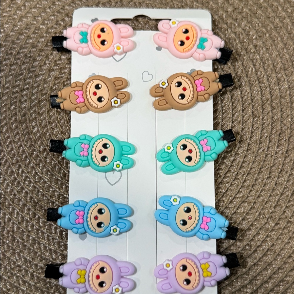 Labubu Hair Clips Set